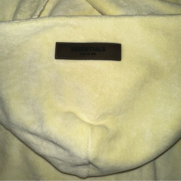 Fear of God Essentials Hoodie Womens XL Off White Relaxed Fleece Core Collection - Picture 12 of 16
